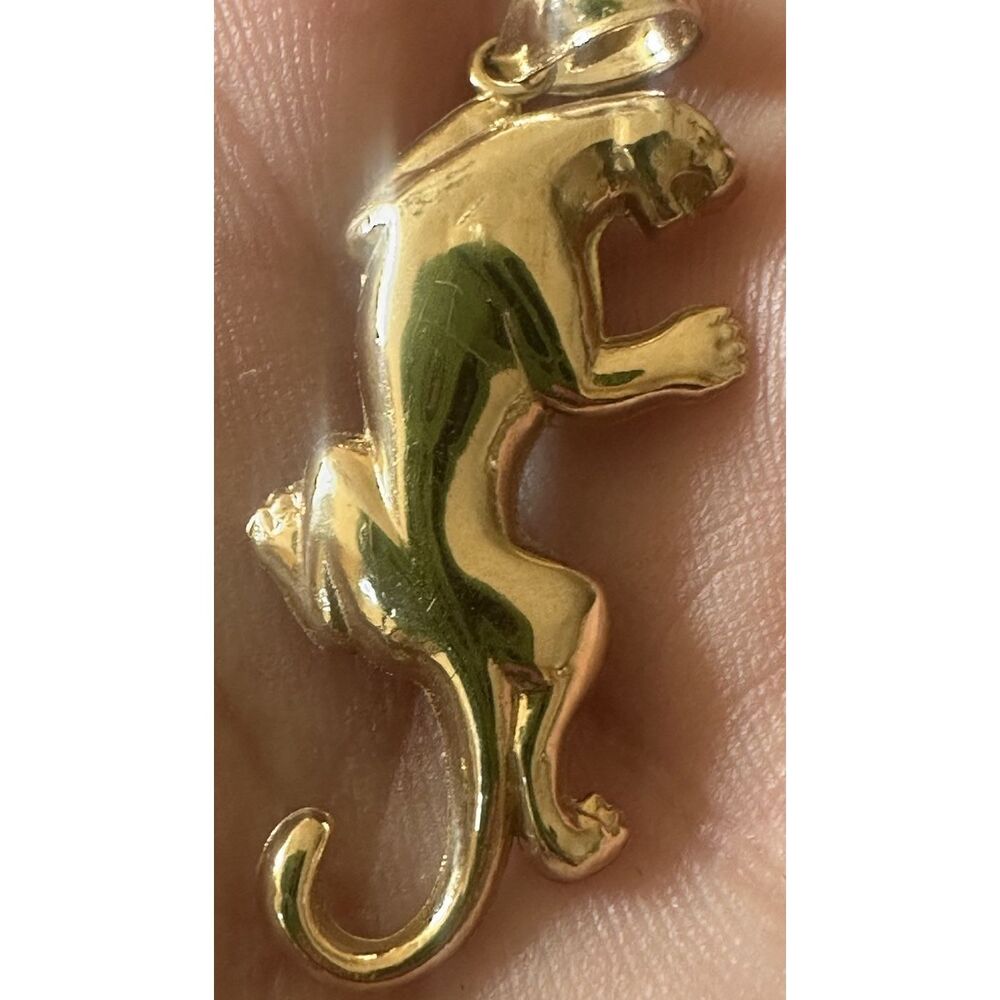 Gold Panther Pendant Necklace Charm - Women Jewelry Necklace